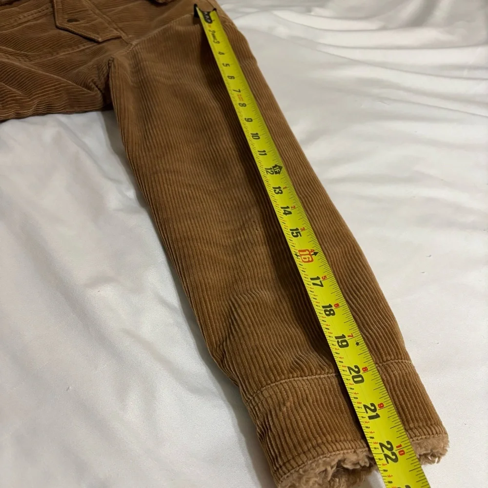 Vintage Y2K Women’s l.e.i. Brown Corduroy Jacket Faux Fur Collar and Trim size L - Picture 14 of 14